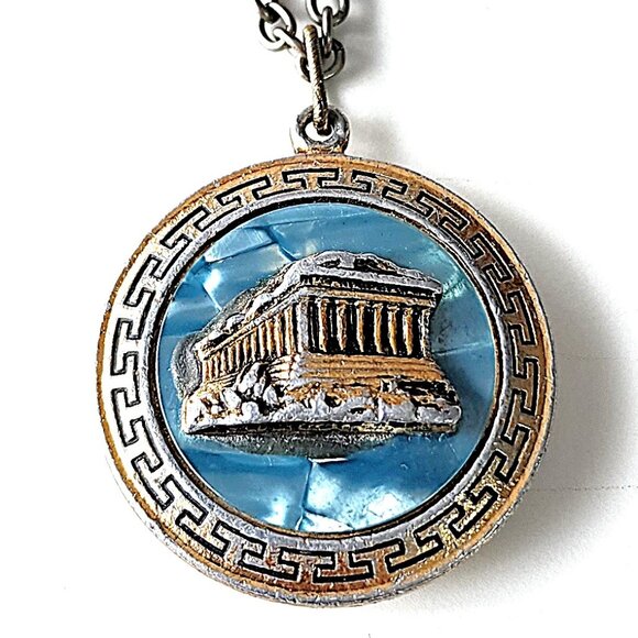 Reversible Greek pendant necklace - Picture 4 of 7